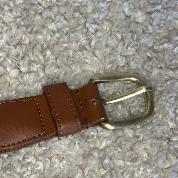 Men's Belt Leather Canvas and Leather Fish Metal Dorado Mahi Mahi Size 38 - Picture 11 of 12